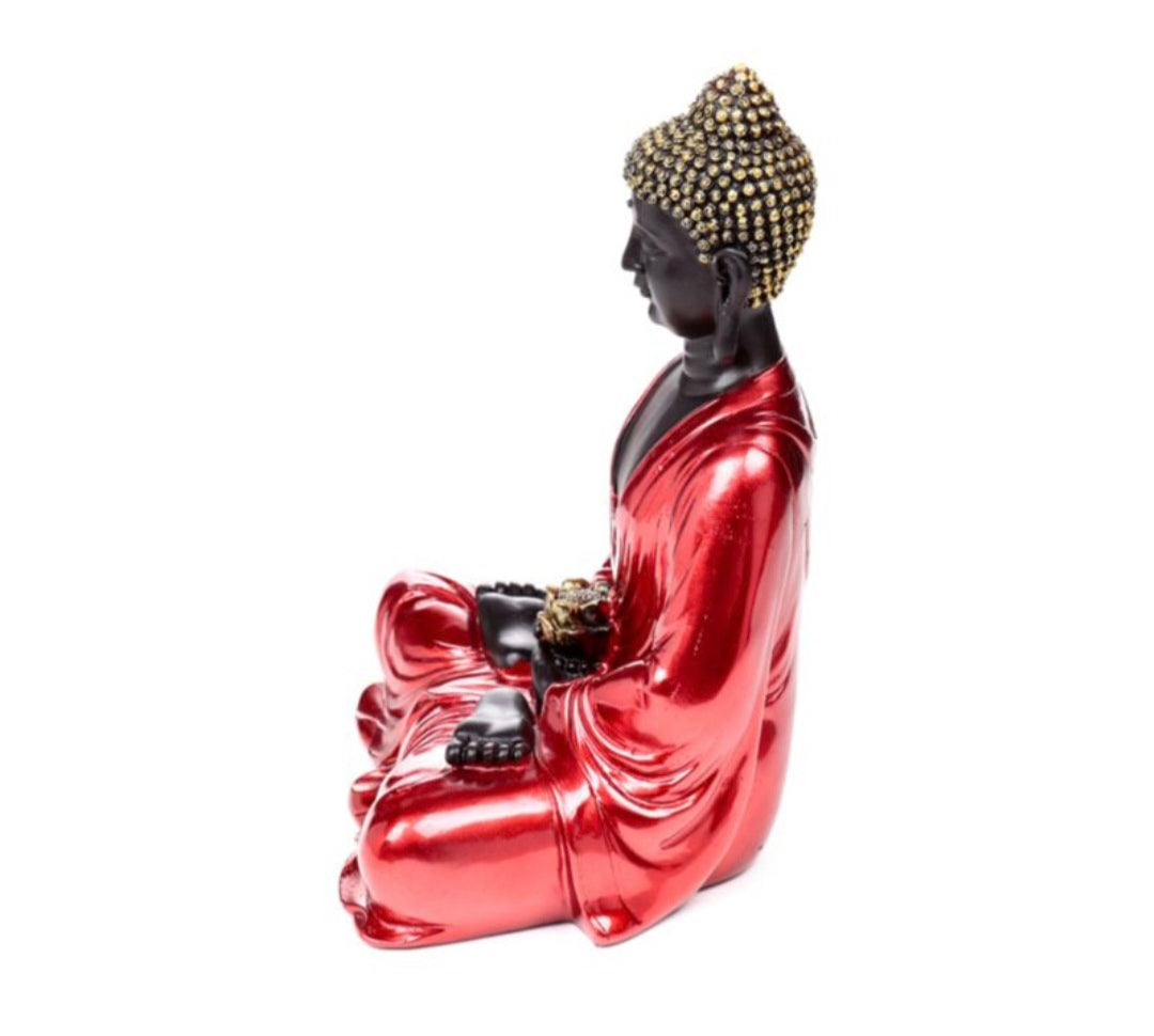Red, Black & Gold Thai Buddha Contemplation