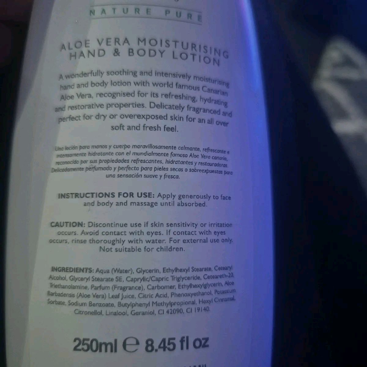 Cyclax Nature Pure Aloe Vera Moisturising hand and body lotion