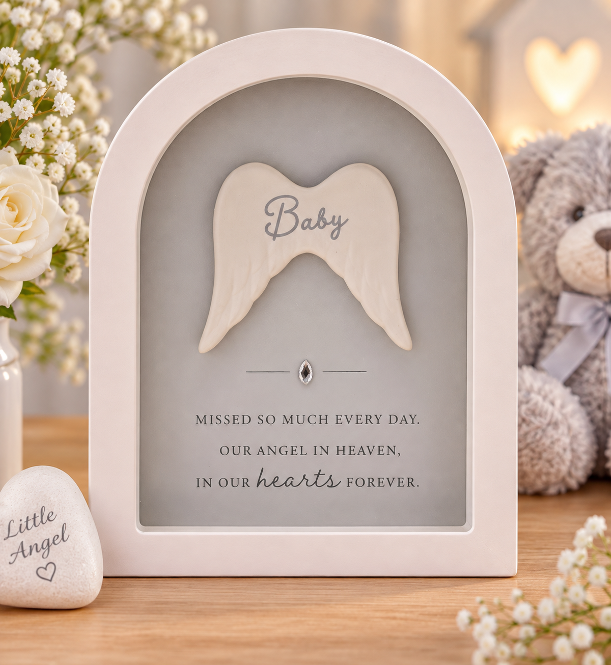 Thoughts of You Arched Framed Plaque - Baby