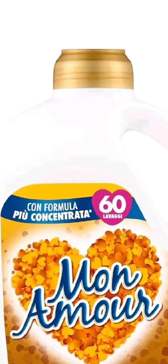 MON AMOUR Softener,various scents available 60 Washes 3 Litres Fabric Softener for Soft Washing Needs Household