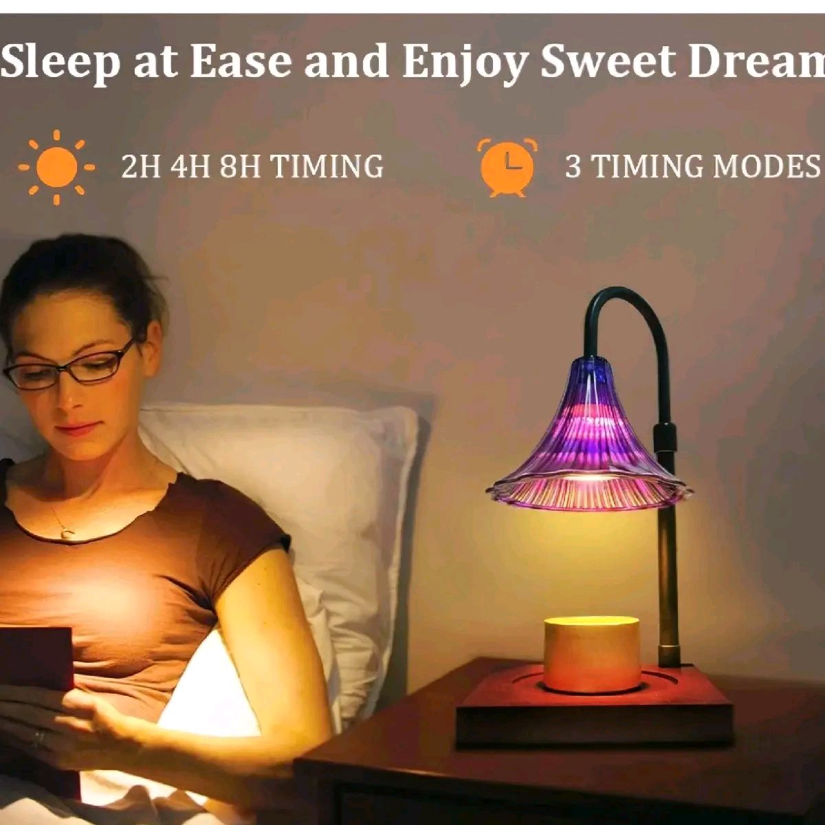 purple Candle Warmer Lamp for Home