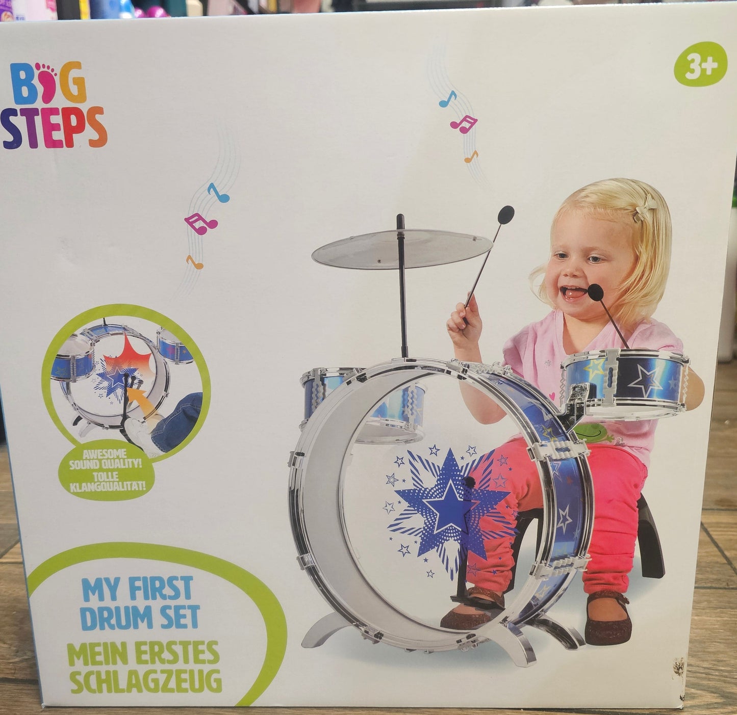 My First Drum Set, an 8-piece musical instrument toy kit