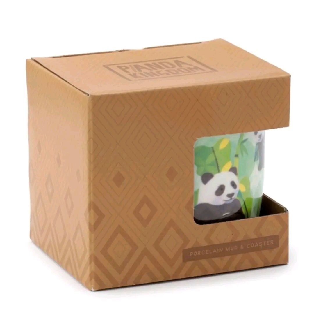 Panda Kingdom Porcelain Mug & Coaster Set