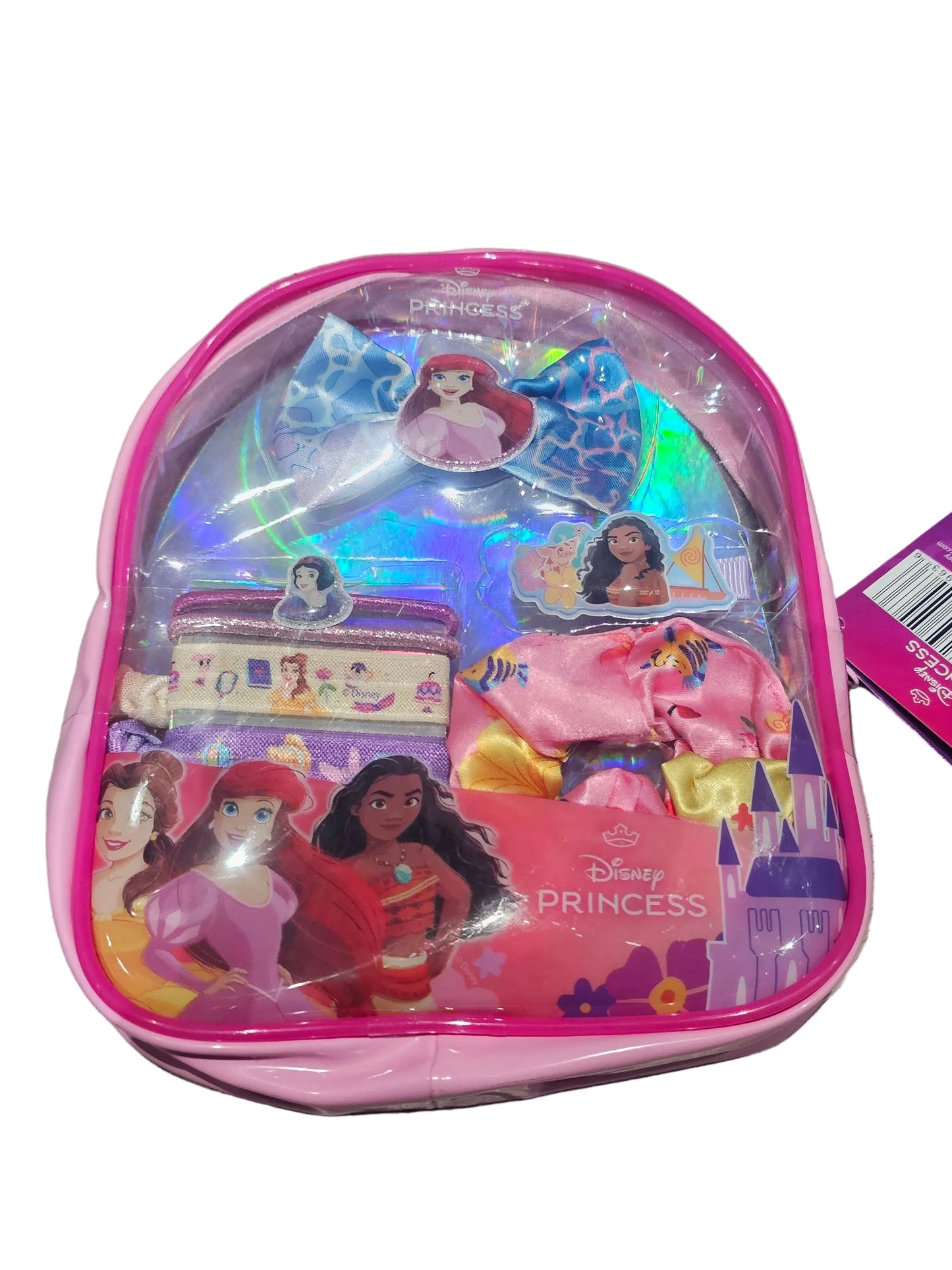 Disney Princess and Stitch themed hair accessory mini backpacks