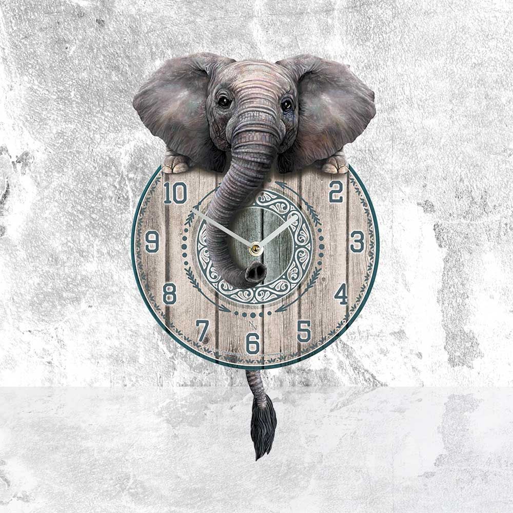 Elephant pendulum clock