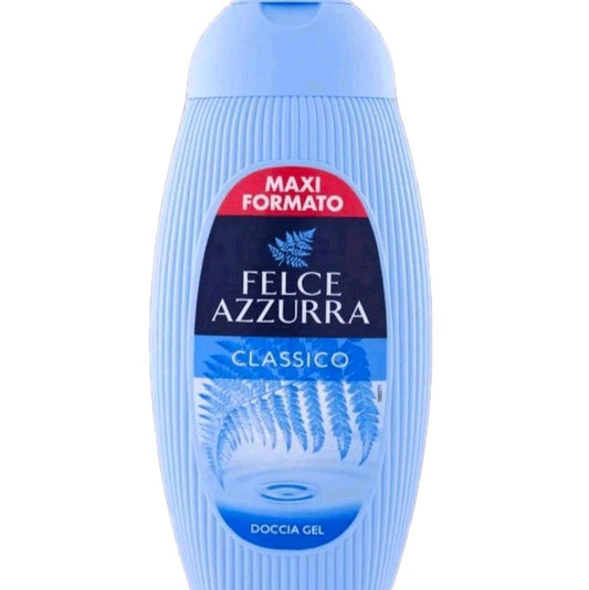 Felce Azzura Shower Gel Classico 250 ml - Long-Lasting Fragrance for Daily Use - Body Care Comfort Scented Cleansing Aroma Cleanser