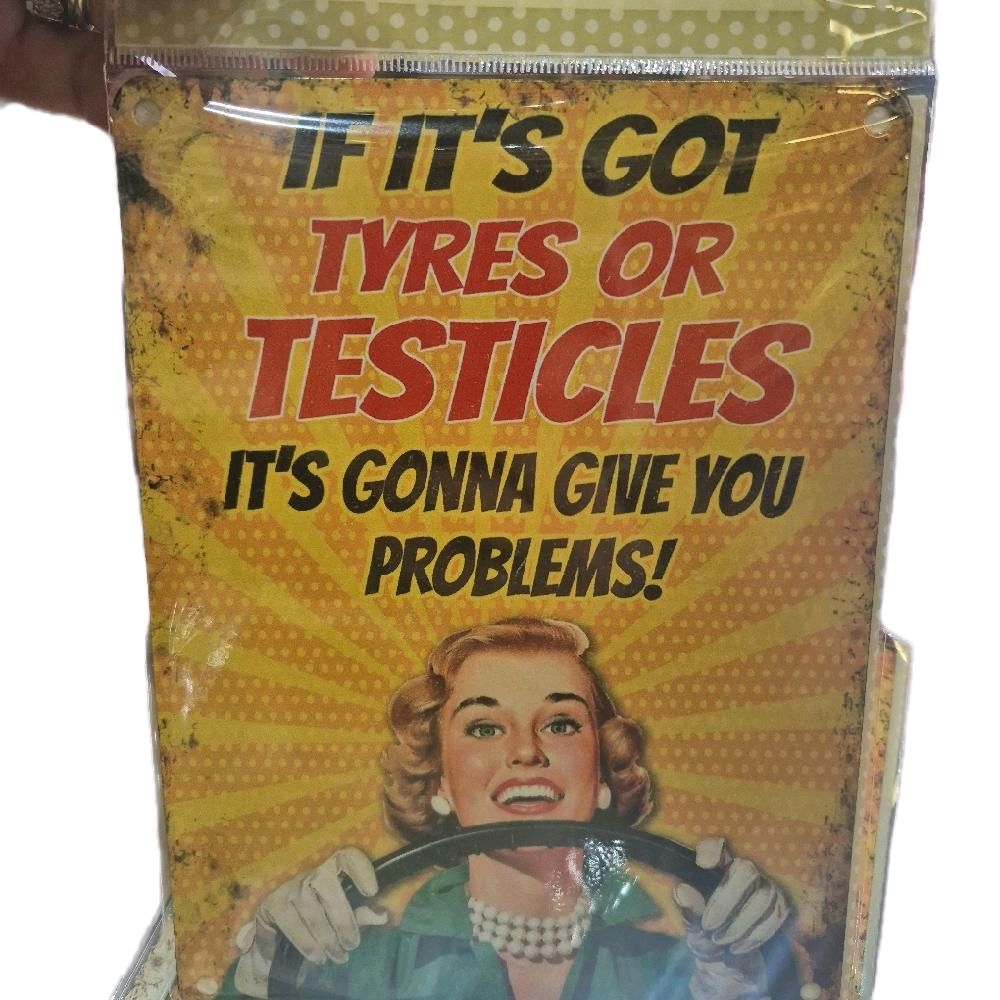 Metal outdoor Signs - 20cm Decor Hanging