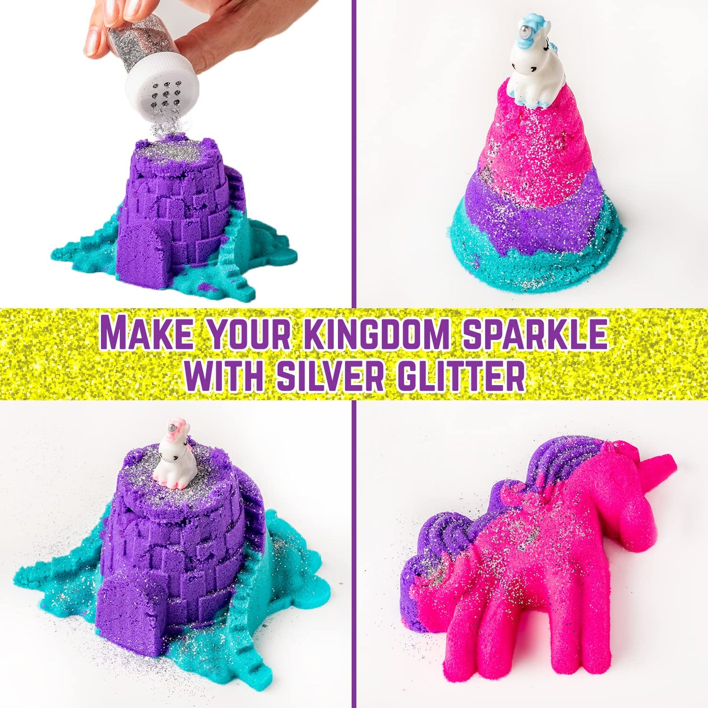 GirlZone Unicorn Kingdom Play Sand Kit.