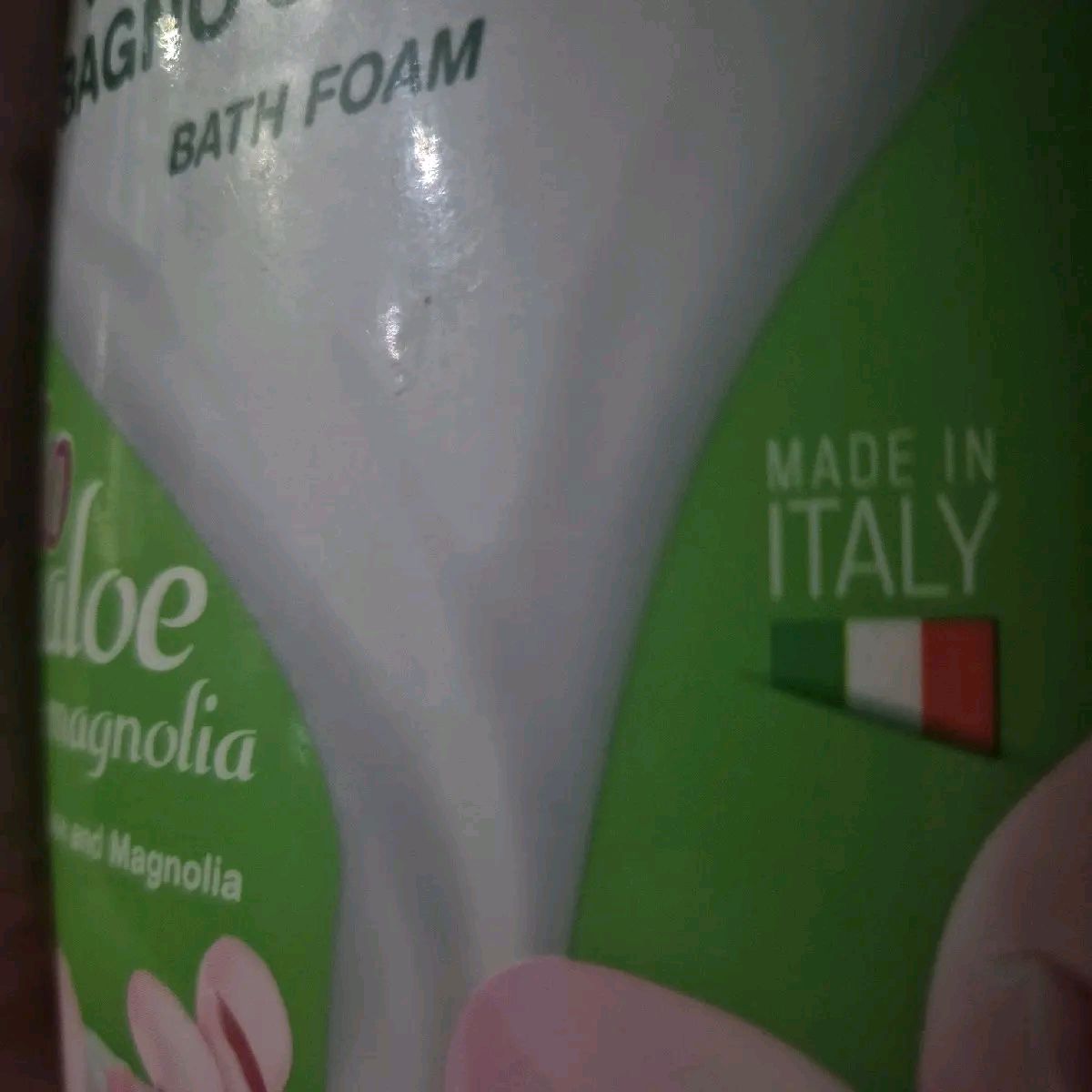 Malizia Bio Aloe and Magnolia Italian Bath Foam