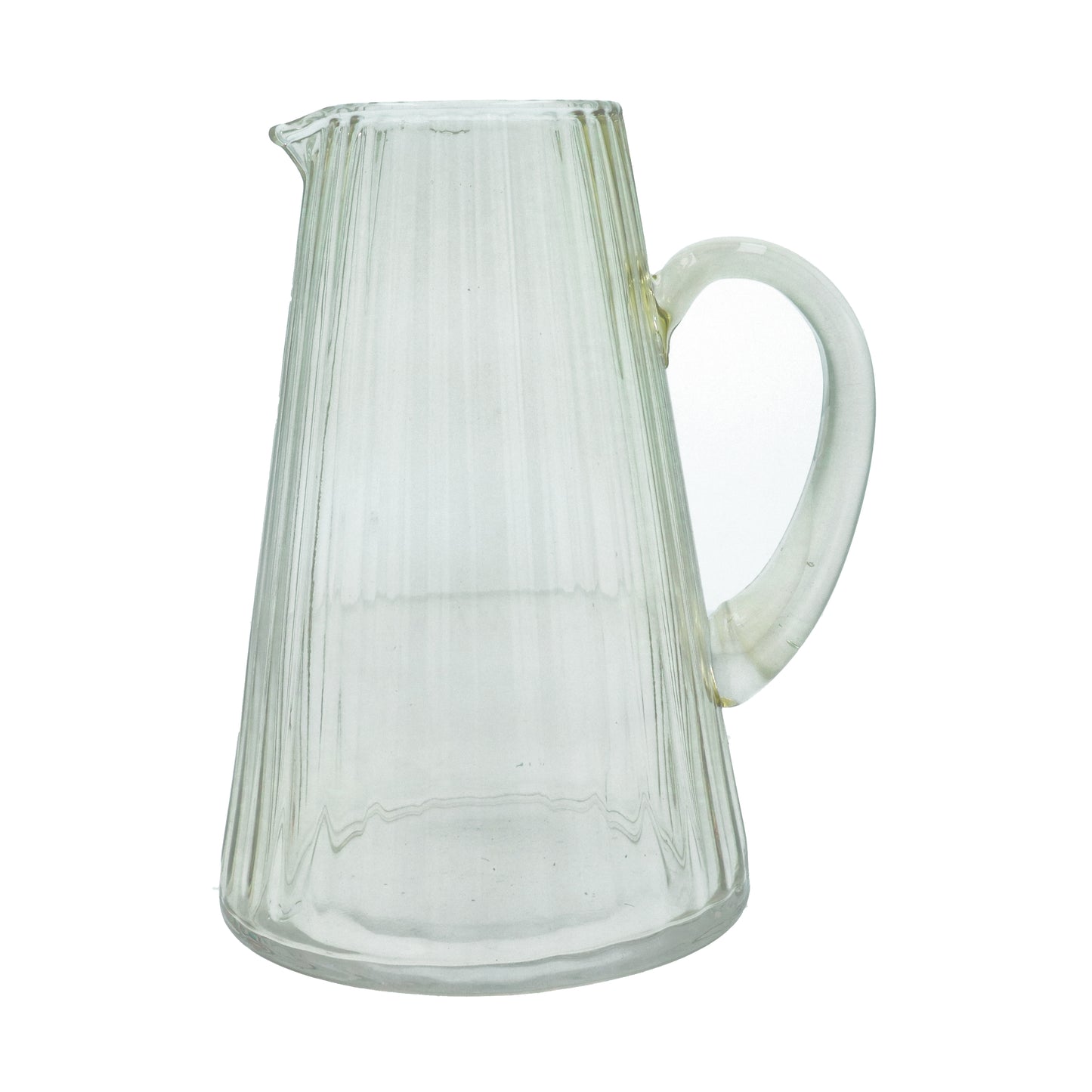 Gisela Graham Green Bubble Glass Pitcher Jug
