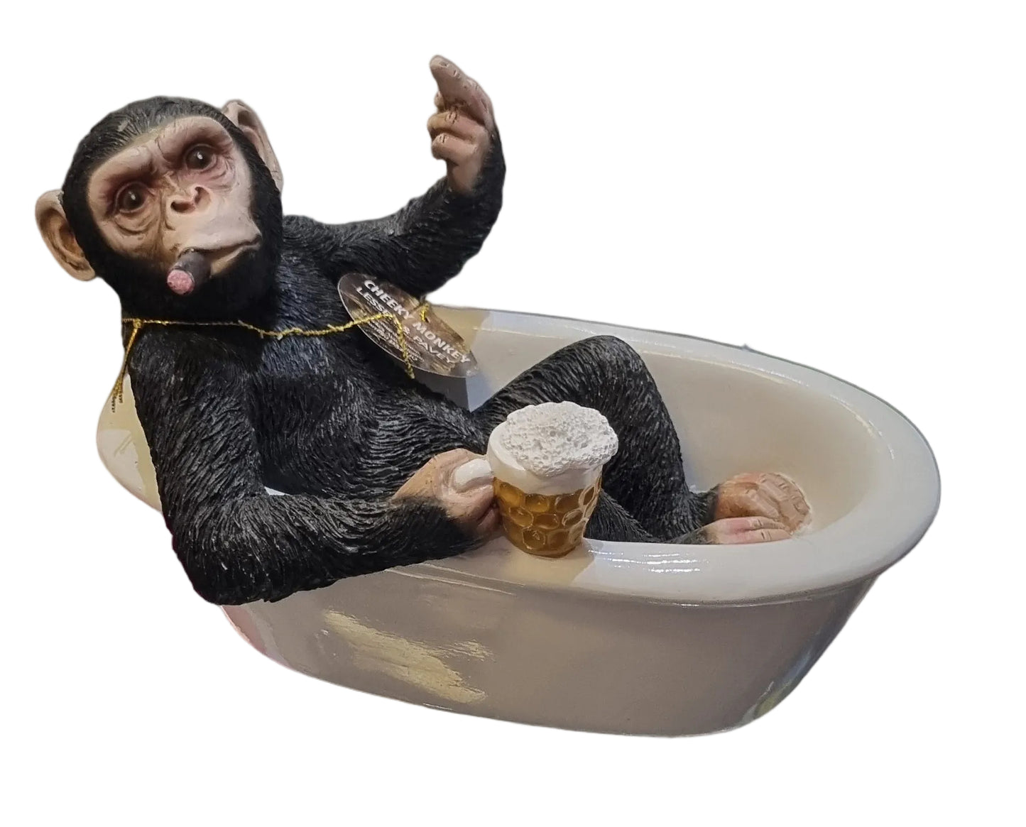Cheeky Monkey - Relax" bathtub figurine
