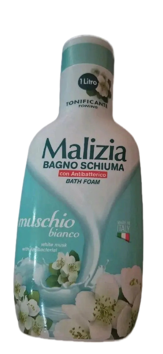 Malizia Bath Foam 1 litre in a variety of different scents