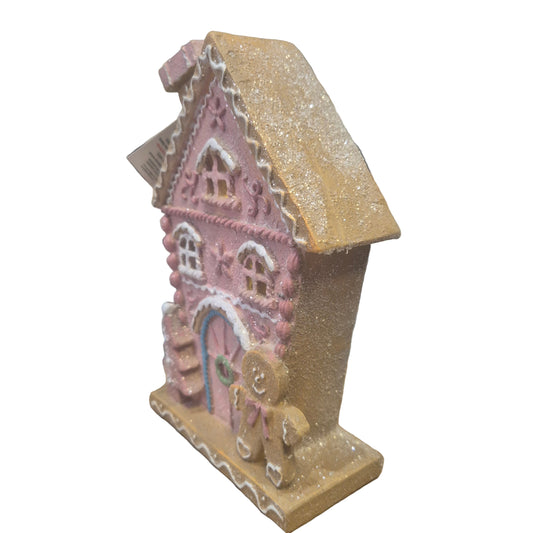 Santa & Friends Light up Gingerbread House - Pink