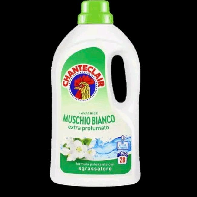 Chanteclair Muschio Bianco Laundry Detergent - 1.26 Litre, 28 Washes, Strong Scented Formula for Effective Cleaning Household