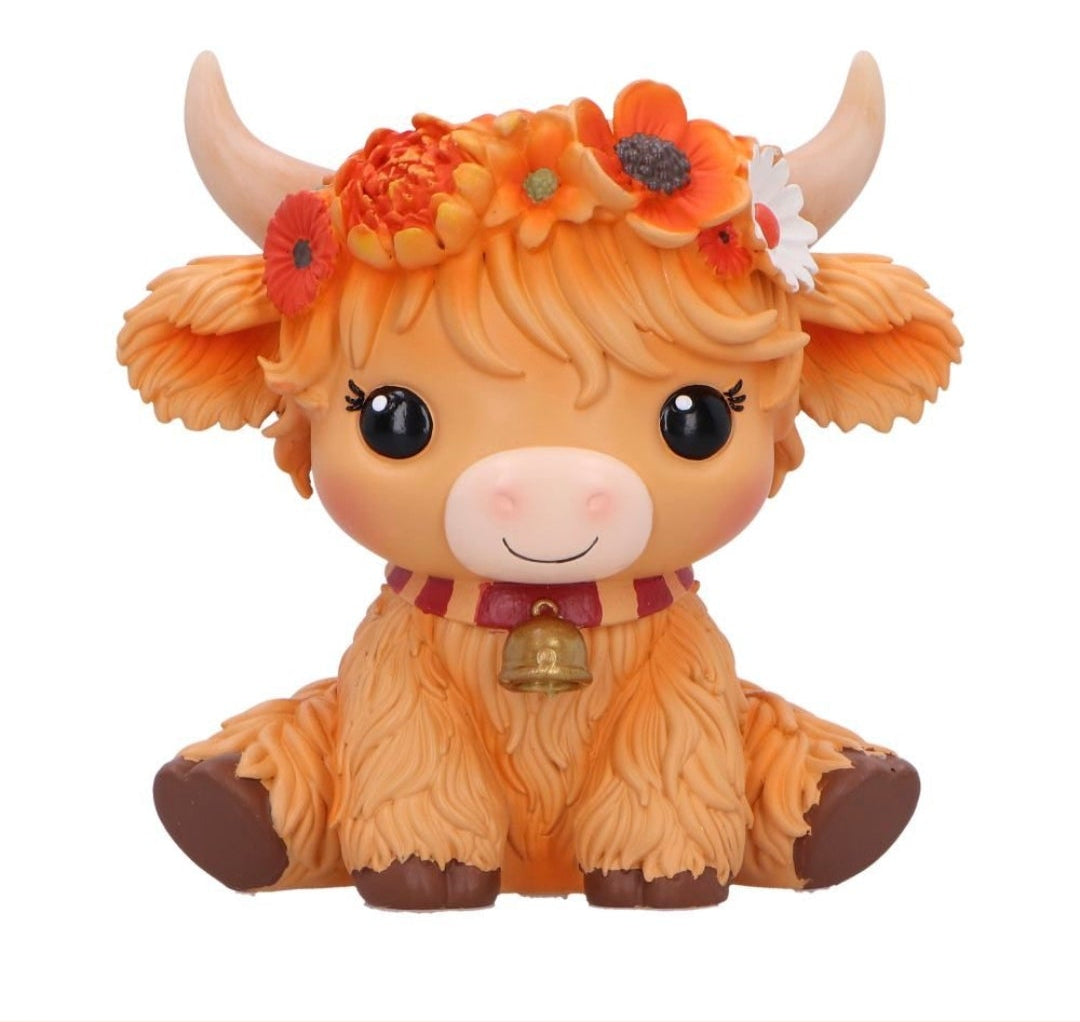 Moo Crew Flower Cow Figurines 10.8cm