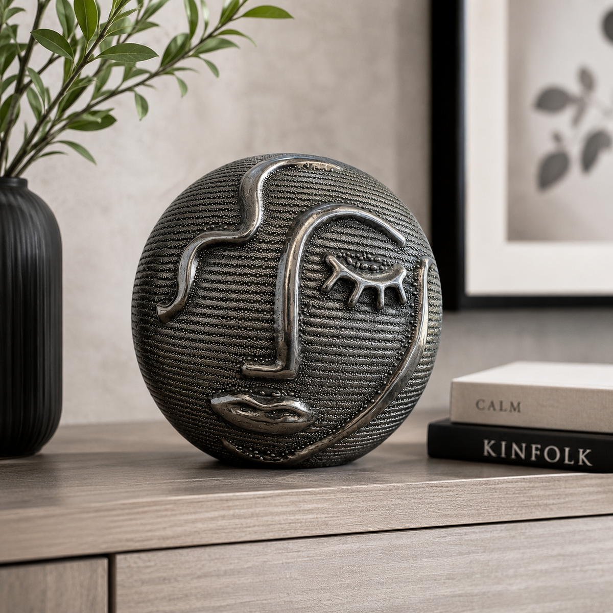 Visage Decor Ball Gunmetal