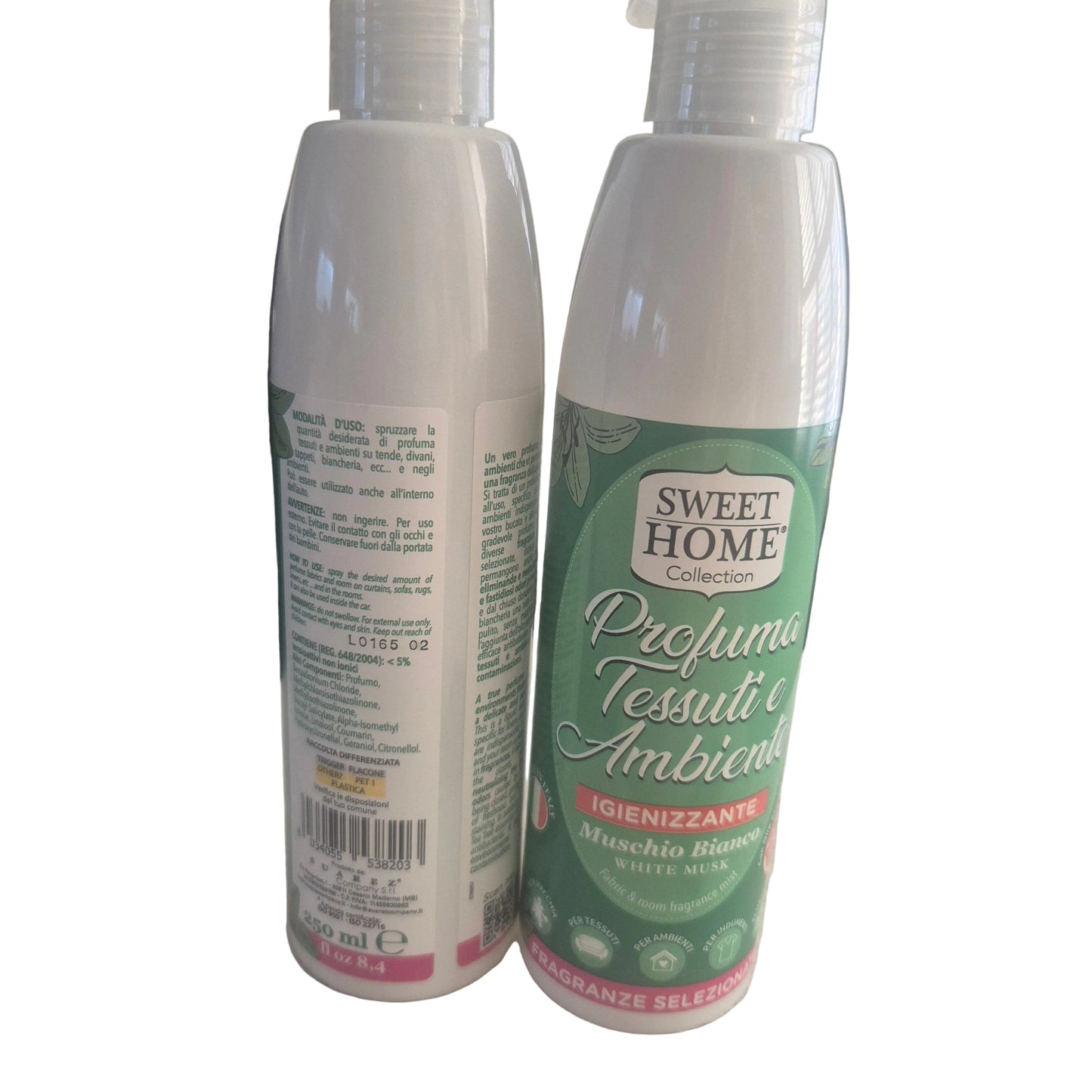 Sweet home sanitising room and fabric spray in white musk 250ml