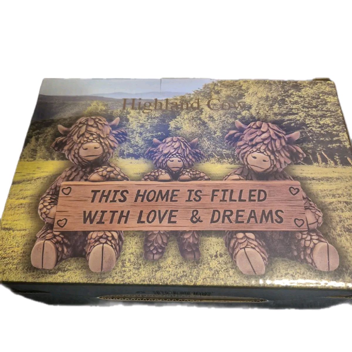 Hughie Highland Cow Deco & Plaque 2 varients