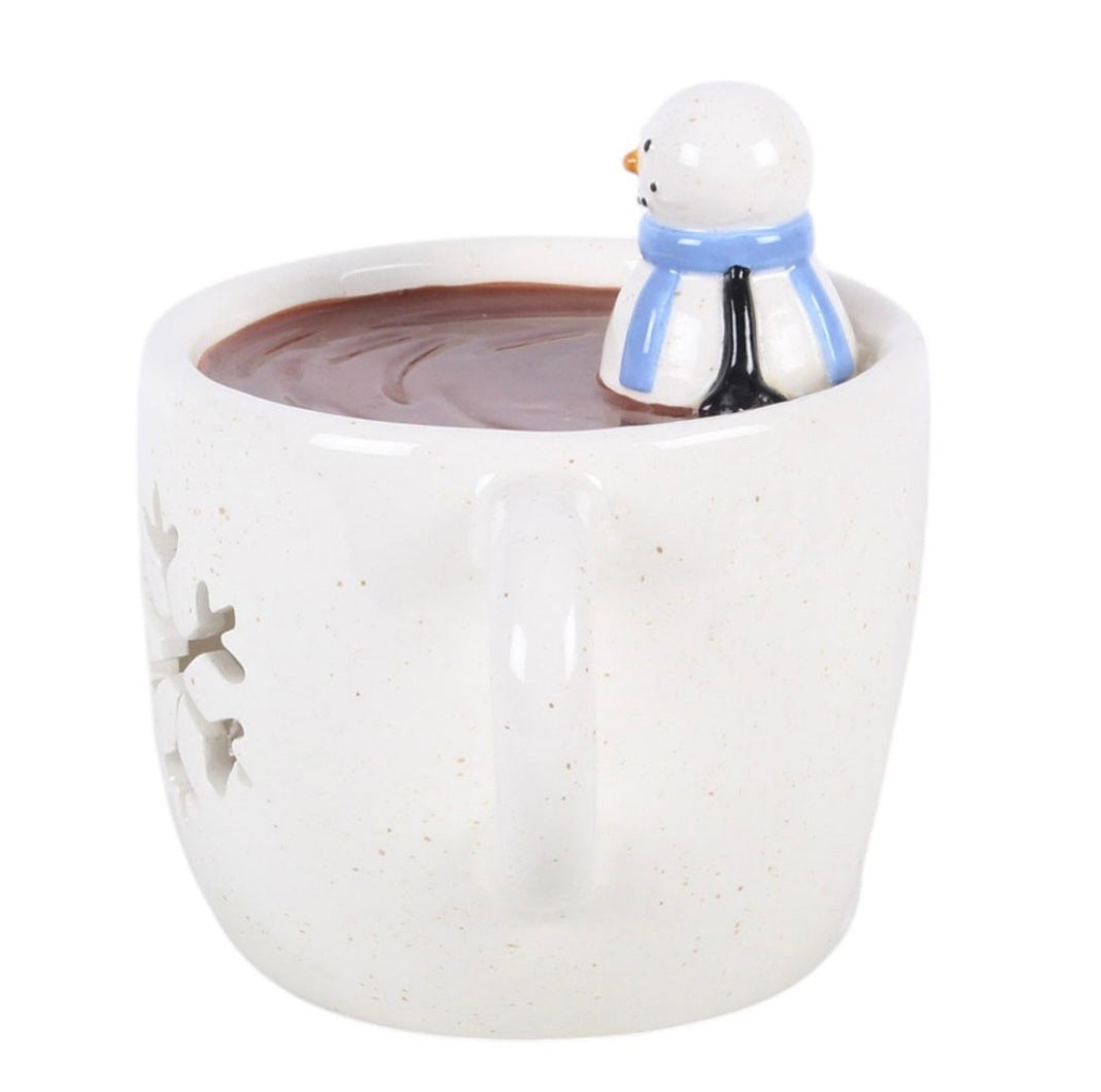 Snowman Hot Chocolate Oil Burner and Wax Warmer