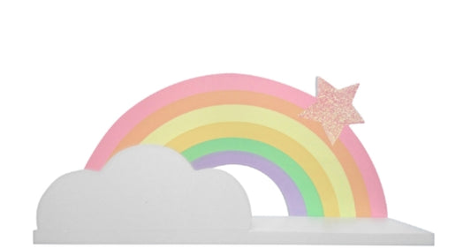 Wooden Rainbow Shelf 6cm