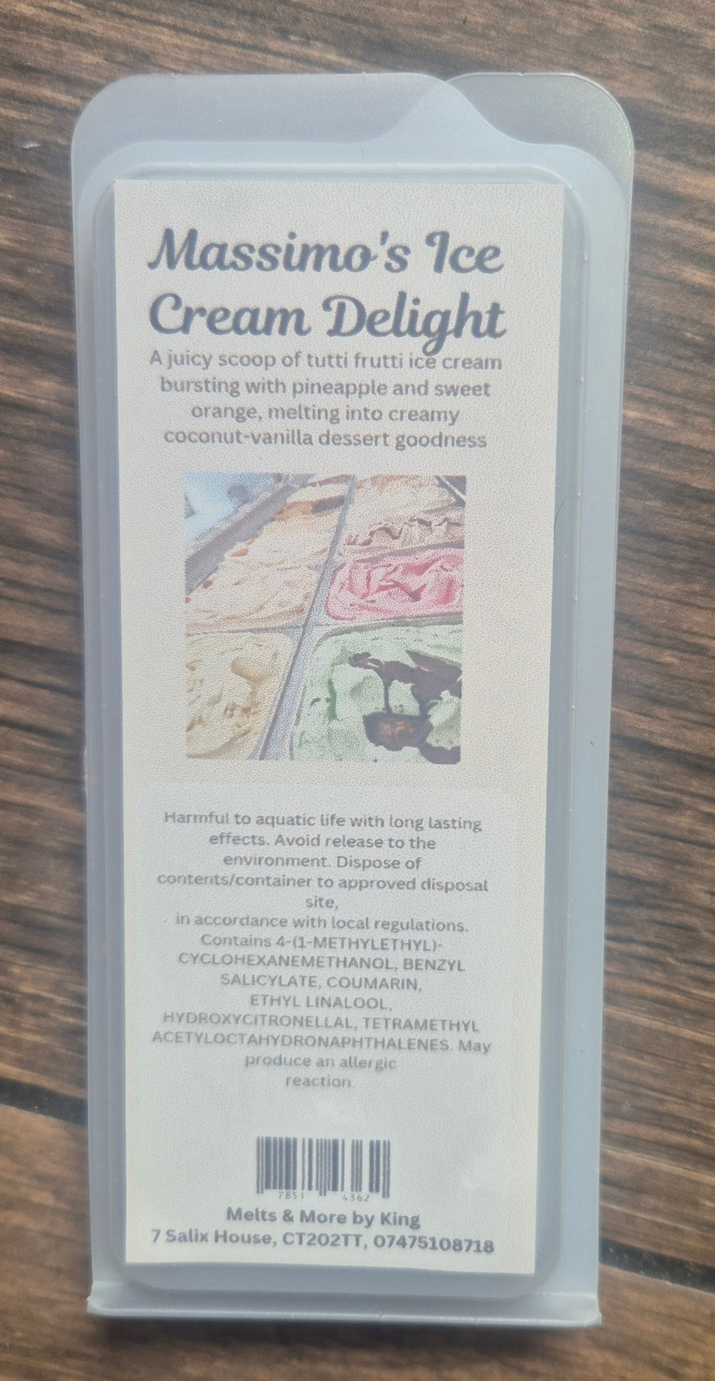 Folkestone past and present souvenir wax bar