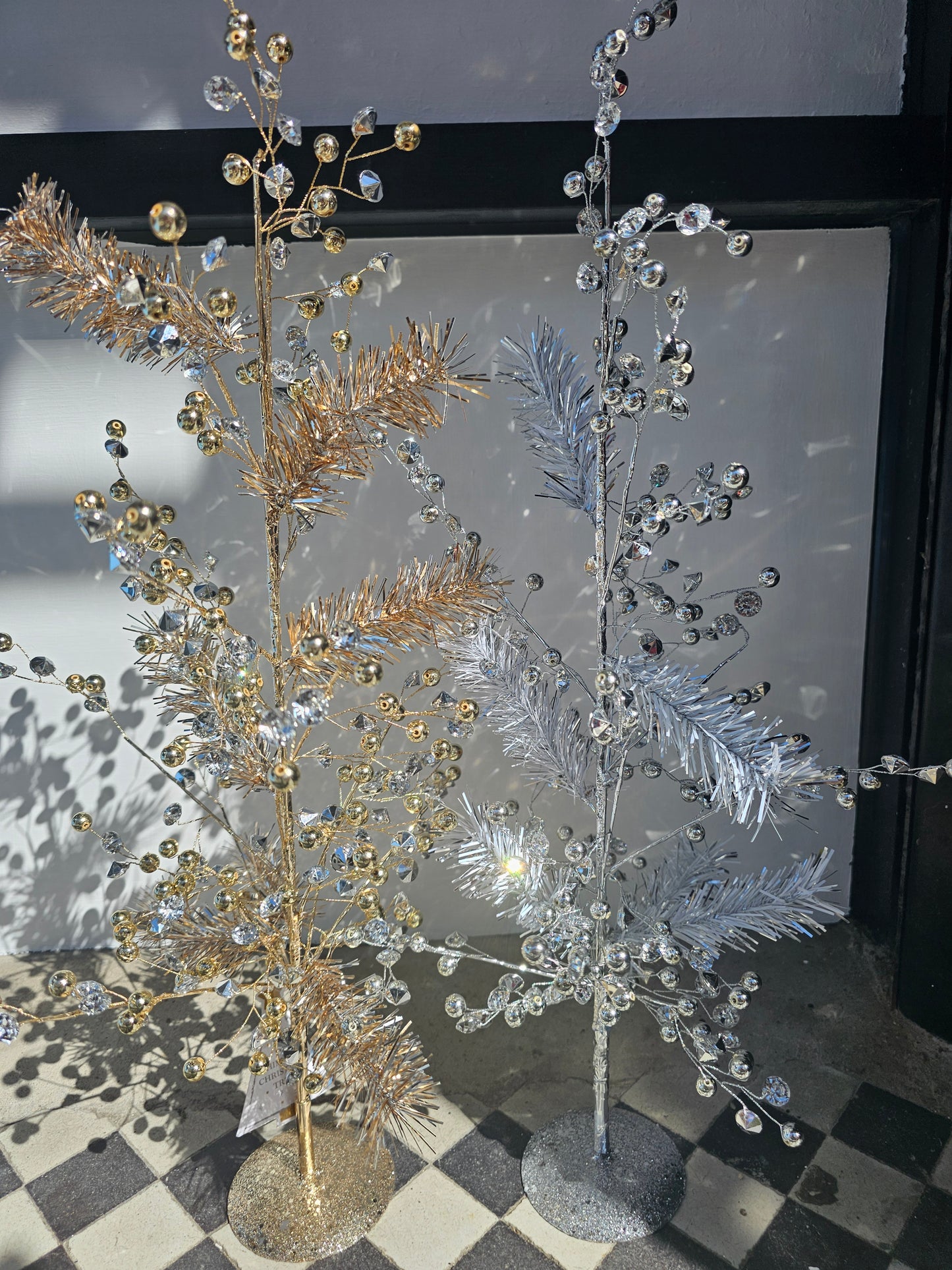 Shimmer Christmas Tree  Silver 55cm