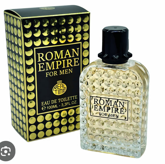 Real Time Roman Empire men's eau de toilette perfume in a 100ml / 3.3 fl. oz. bottle.