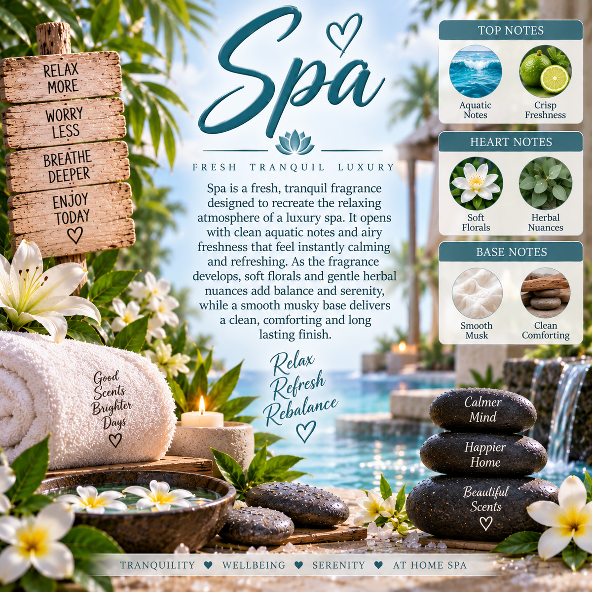 Spa and relaxation inspired wax melts various scents