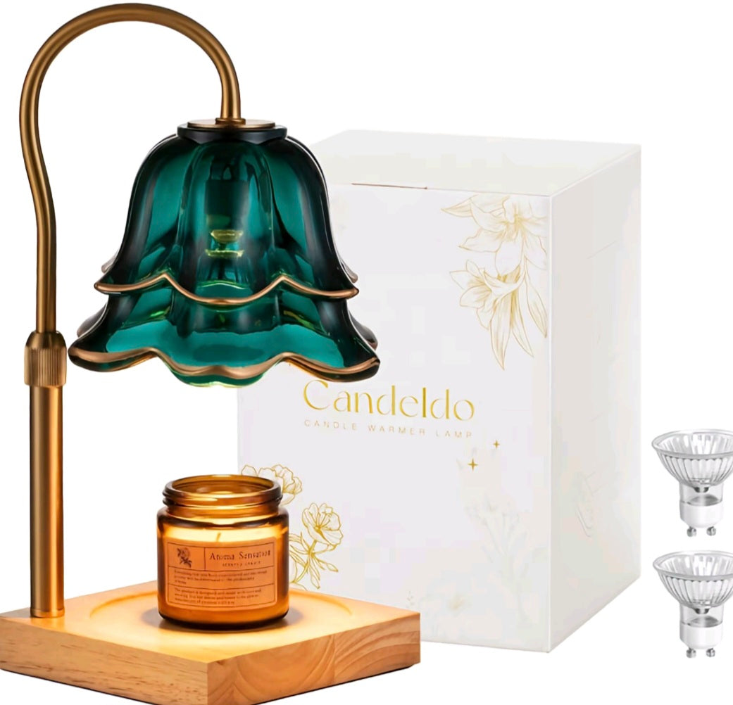 Double Shade Glass Candle warmer Lamp