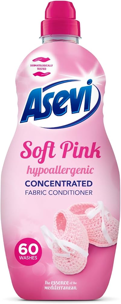 Asevi Soft Pink Hypoallergenic Concentrated Fabric Conditioner