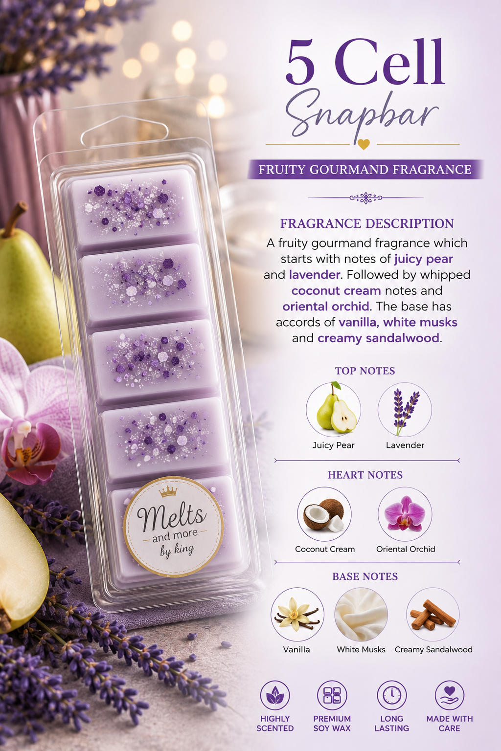 Wax Melt Bars for Home Fragrance 50g