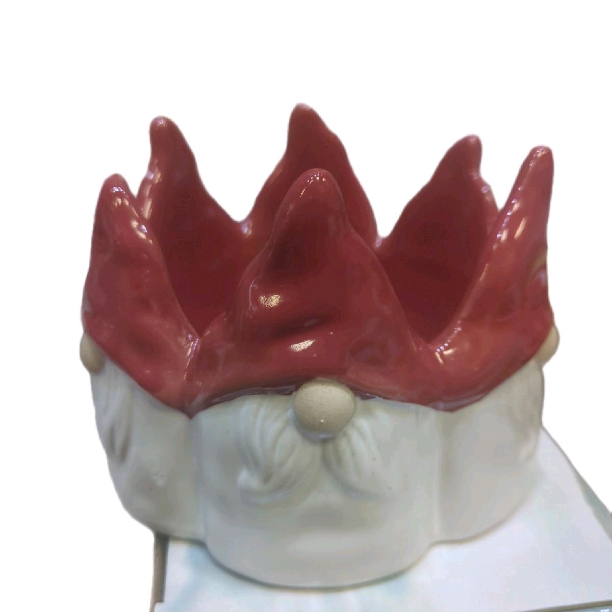 Red Ceramic Gonk Pot 12cm - Home Garden Plant Pot