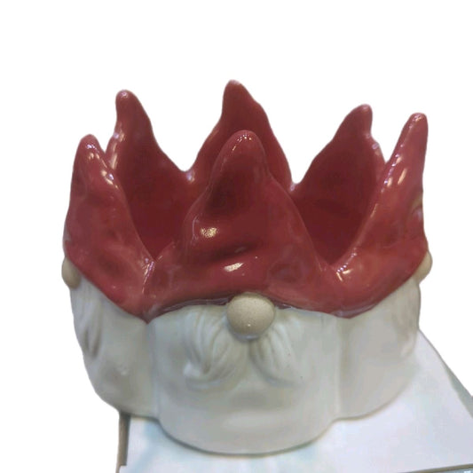 Red Ceramic Gonk Pot 12cm - Home Garden Plant Pot