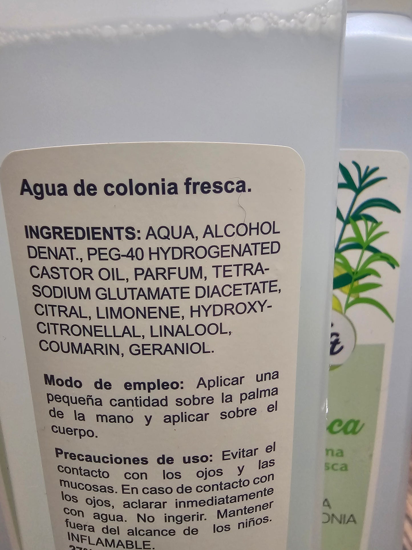Soft Fresca Agua de Colonia