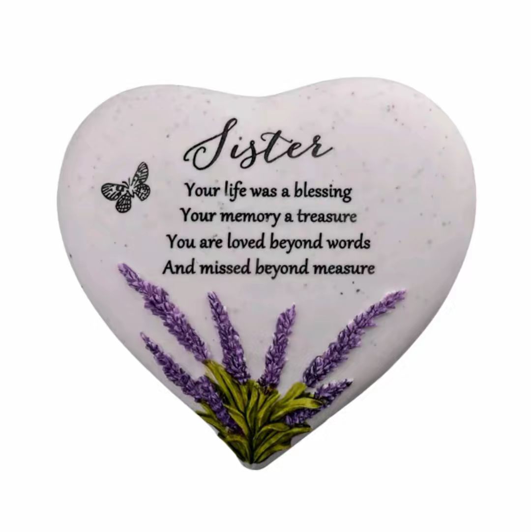 Lavender Memorial Grave Stone (4 styles ) Ornaments