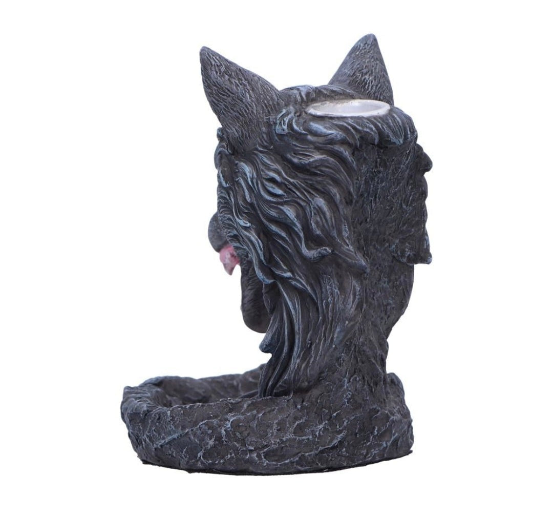 Dark Wolf Backflow Incense Burner 11.5cm