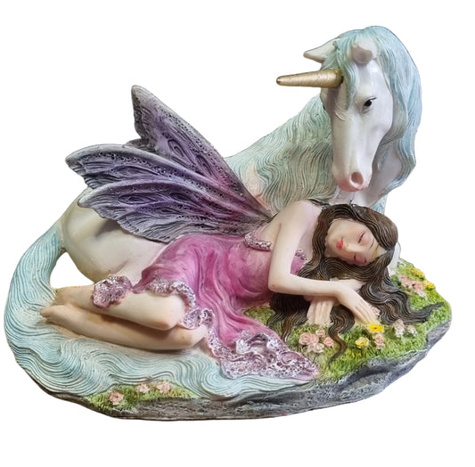 Nemesis Now "Euone" Fairy and Unicorn Figurine