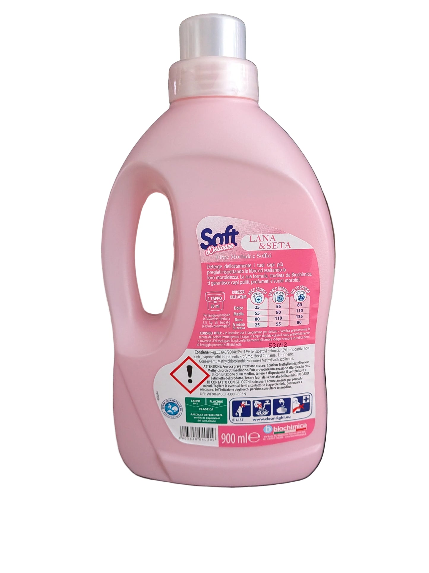 Soft Delicare Lana & Seta liquid detergent for wool and silk fabrics