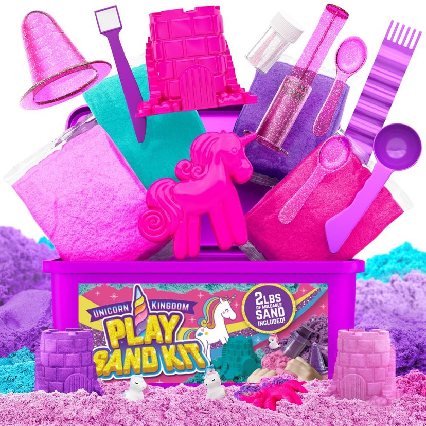 GirlZone Unicorn Kingdom Play Sand Kit.
