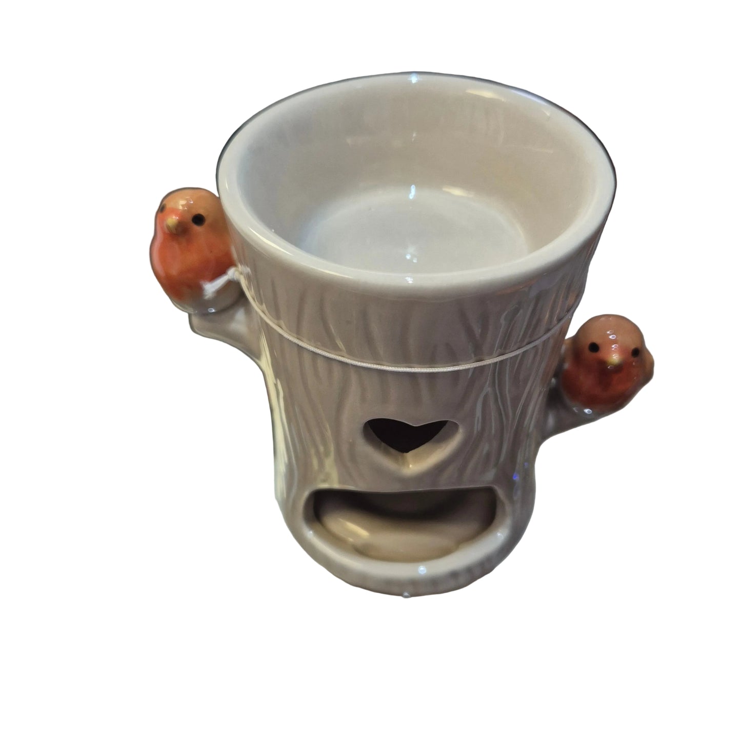 TINY WORLD BOXED ROBIN TREE SHAPED CERAMIC WAX MELT BURNER