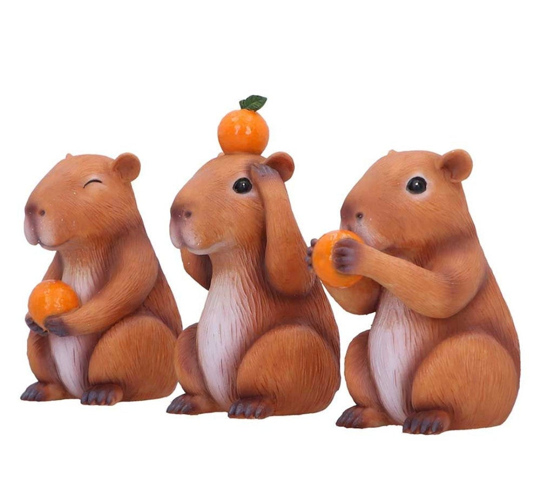 Three Wise Capybaras 10.5cm