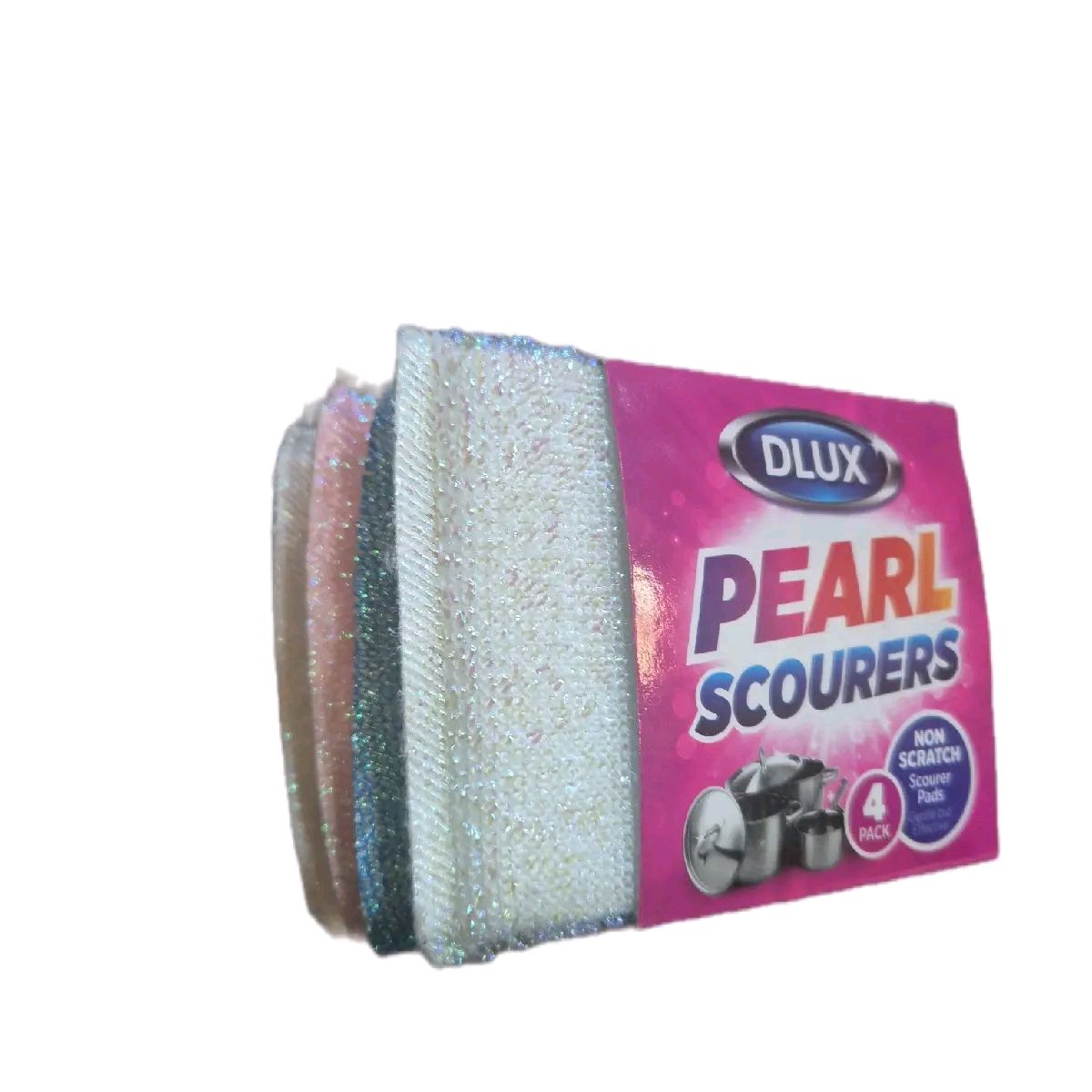 Pearl Scourer Pads Pack of 4 for Home Cleaning