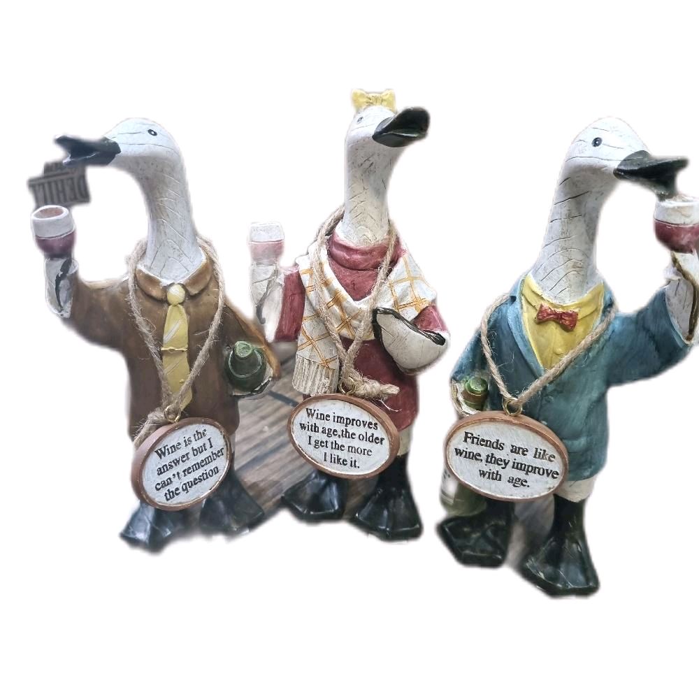 Novelty Duck Ornament with Message Plaque