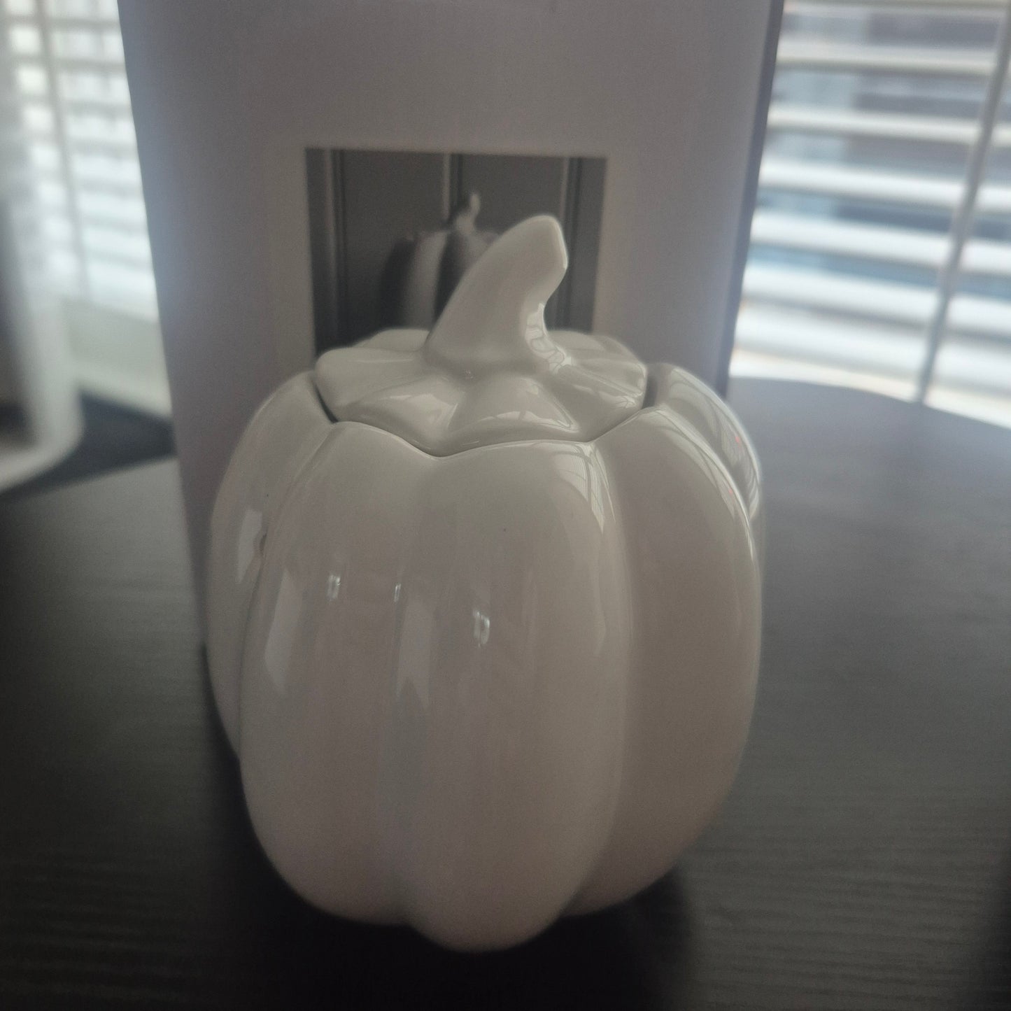Ceramic Pumpkin Wax Melter with Lid