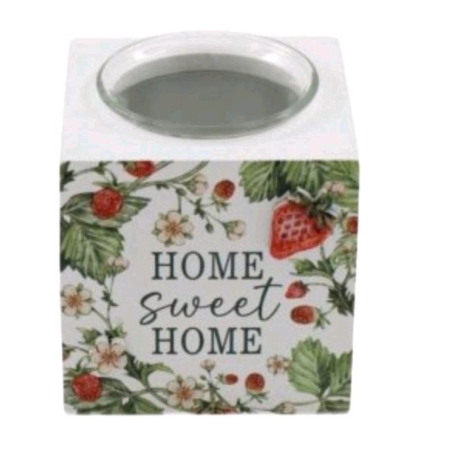 Small Strawberry Tea Light Holder 8cm - Decorative Ornaments for Home Decor Gift Wooden