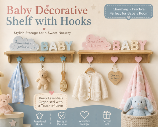 Baby decorative shelf with Hooks