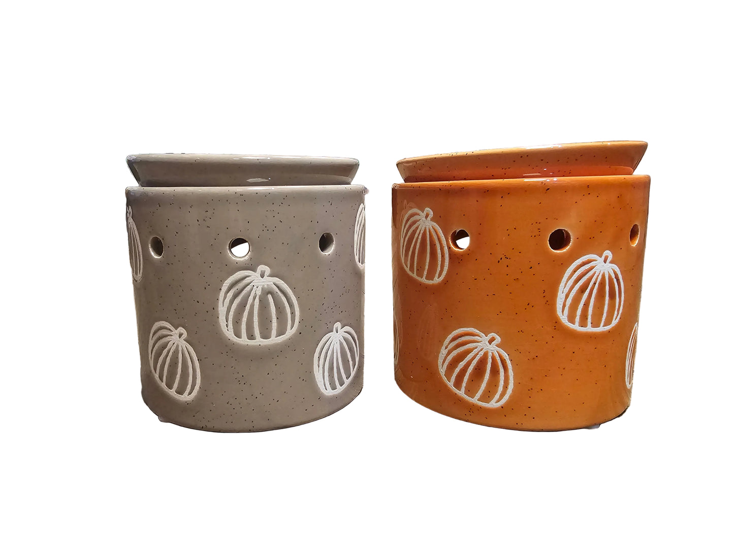 Pumpkin Print Ceramic Wax Melt Burner