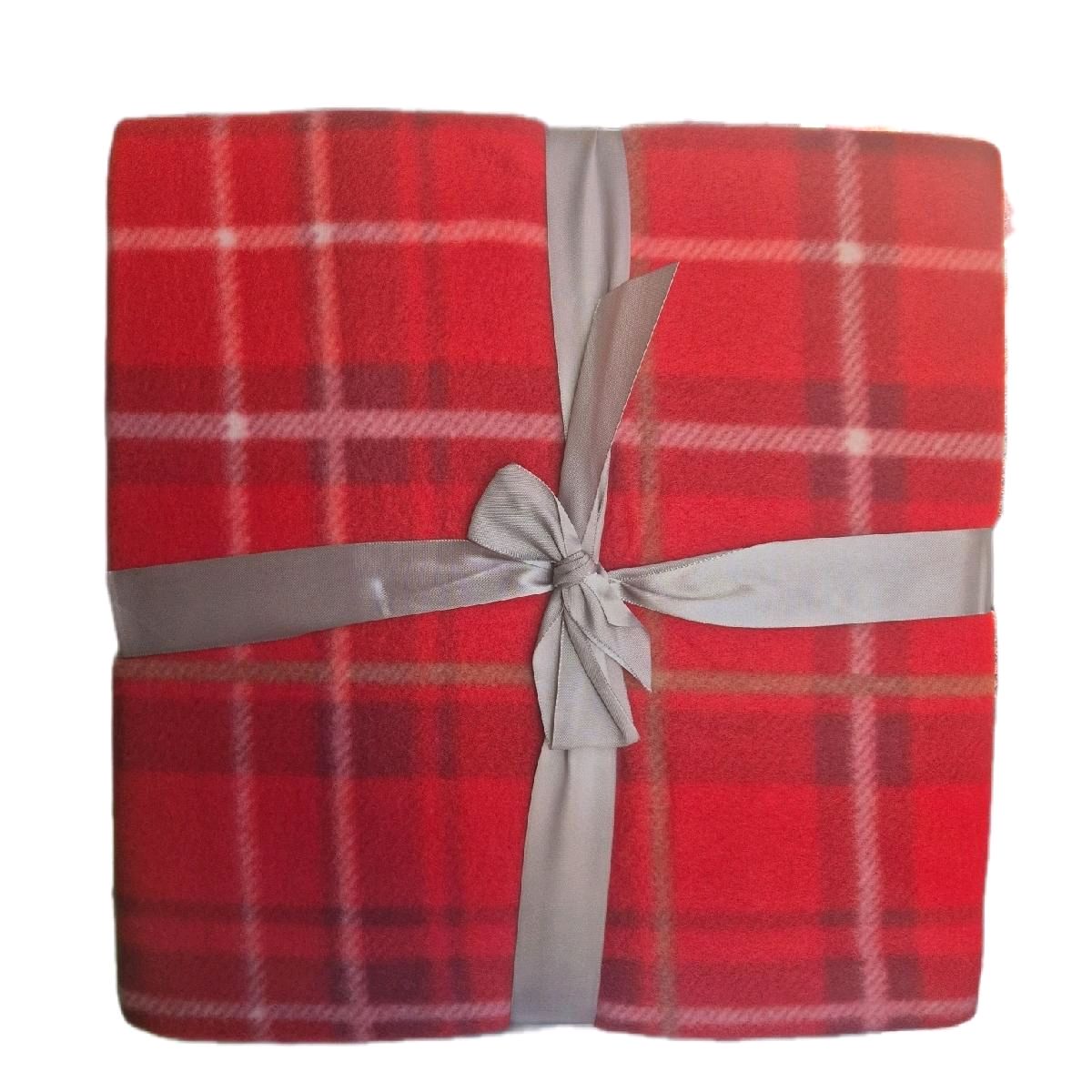 Pack of 2 Festive Design Fleece Throws 125x150cm - Highland Cow, Soft and Cozy