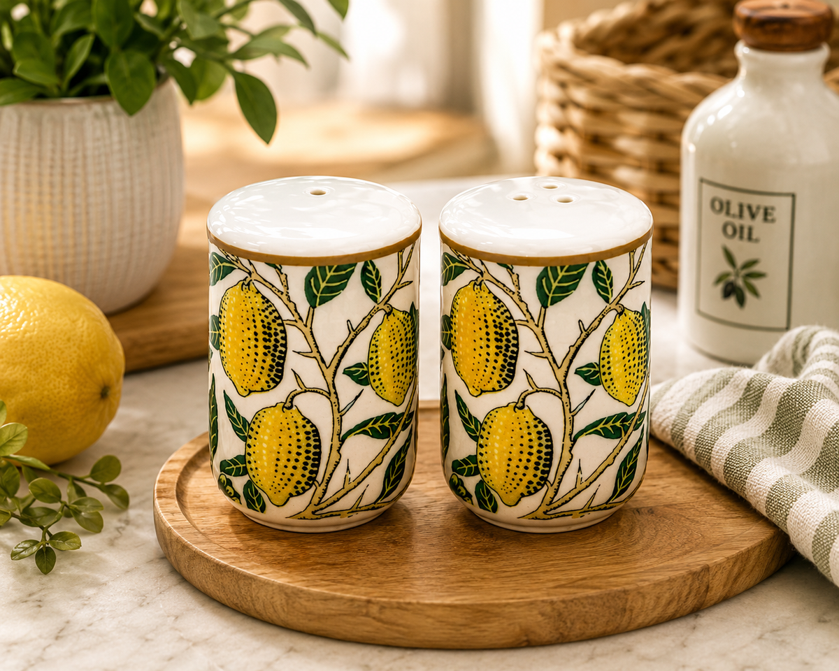 Fruits Salt & Pepper pots Seasoning Kitchen Ceramic