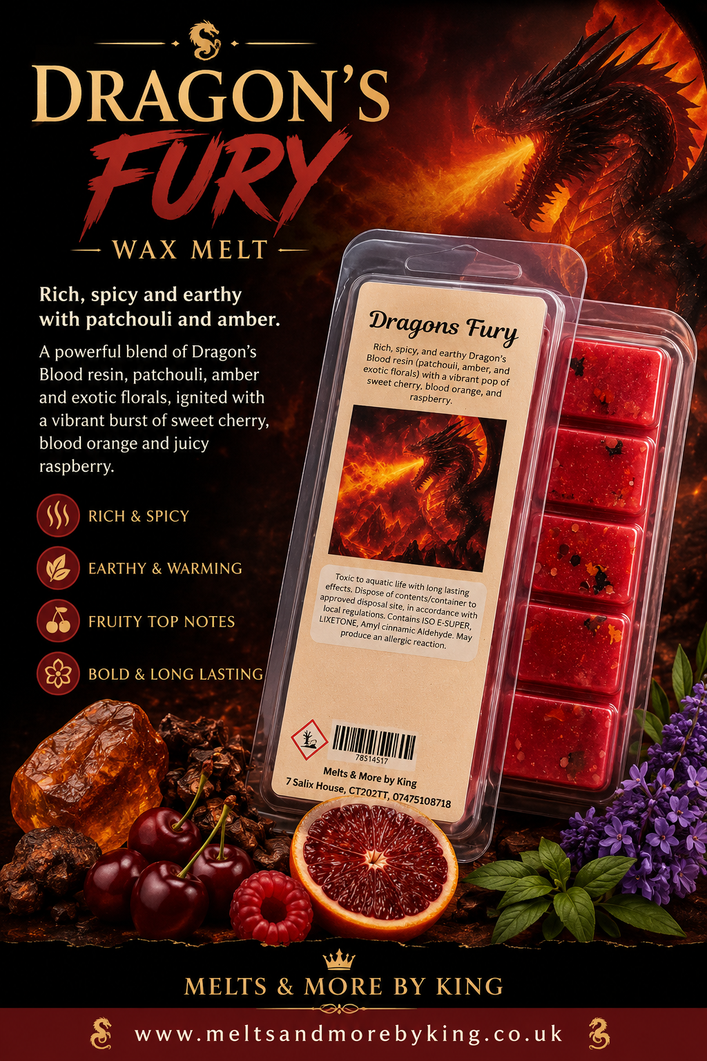 wax melt bars in Autumnul scents 50g